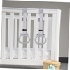 KOMBIUDA 2 Pcs Adjustable Pull Up Rings for Playpen Safe