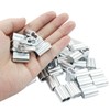 Murtenze 50Pcs 3/16" Wire Rope Sleeve, Aluminum Cable Crimp Sleeves,