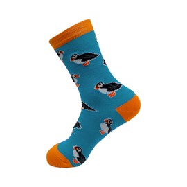 ECO CHIC Womens Bamboo Socks Breathable Hot and Cold Weather UK 4-8 Single Pair (Puffins Blue)