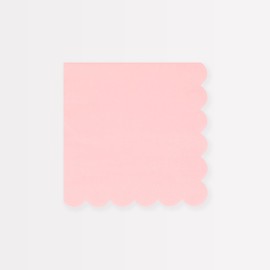 Meri Meri Servilletas pequeñas de algodón rosa caramelo (paquete de 16)