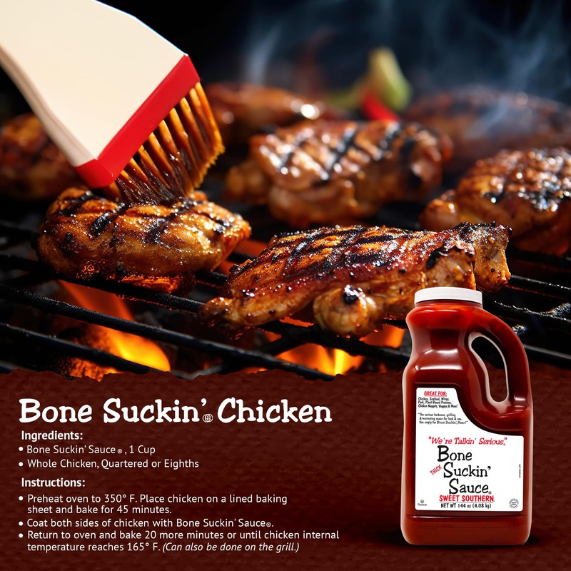 Bone Suckin' Sweet Southern Thick BBQ Sauce, 144 oz Bulk