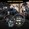 BWCarid 7 Inch LED Motorcycle Headlight DOT Approved With DRL