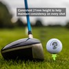 DILUSILK Golf Tees Plastic, 100 PCS 21MM Small Green Golf