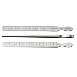 Starrett Taper Gage for Measuring Hole and Slot Sizes - Made of Quality Tool Steel - Precision Shim, 010-.150" Range, .001" Graduation, 6-1/4" Length - 270
