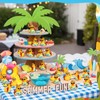 RoundFunny 50pcs Tropical Mini Duck Summer Party Favor Resin Miniature