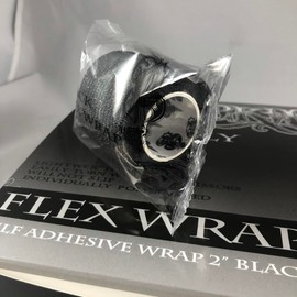 BLACKWORK WORLDWIDE Flex-WRAP (24 Rolls of 2IN X 15FT) Black SELF Adhesive WRAP