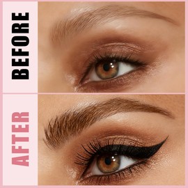 Magic Microblading Eyebrow Pencil, Upgraded 3D 4-Tip eye brow pencils for women, 2-In-1 Eyebrow Pencil Dark Brown, Waterproof Eyebrow Pen To Create Natural Makeup(Dark brown)