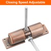sourcing map 2 Pcs 128mm/5.04" Spring Door Closer, Aluminum Alloy