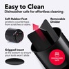 Cooler Kitchen Jumbo Extra Large Sturdy Rotating Black Utensil Holder