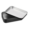 uxcell 1 Pcs Metal Tin Box Container, 3.7x2.4x0.9 Inch Rectangular
