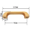 WAKI TW-010 Wooden Handle Pine 3.8 inches (96 mm)