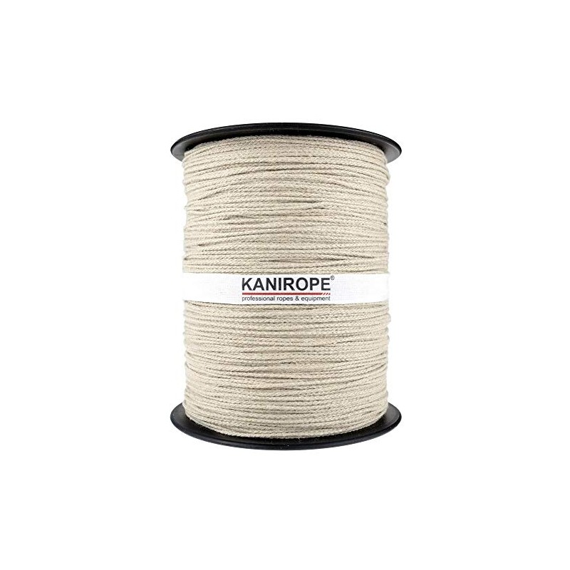 Kanirope® Hanfseil Seil Hanf HEMPBRAID 1,5mm 100m 8-fach geflochten