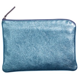 Clairefontaine Miror 410124C Lambskin Pencil Case Flat 23 x 16 cm Turquoise
