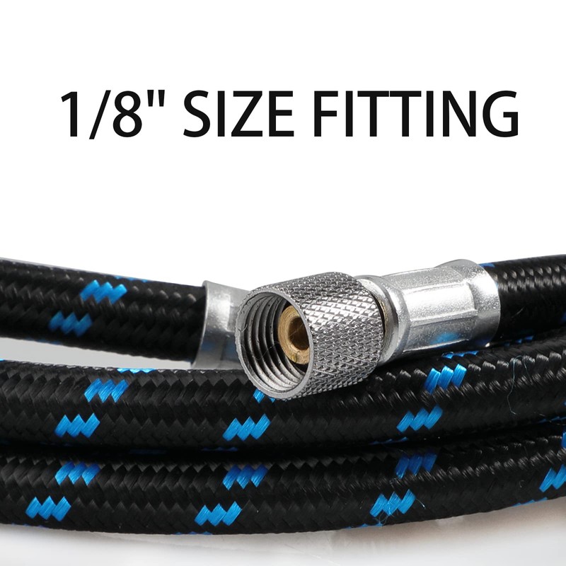 SAGUD Airbrush Hose 1.8 Meter Braided Rubber Hose with Standard