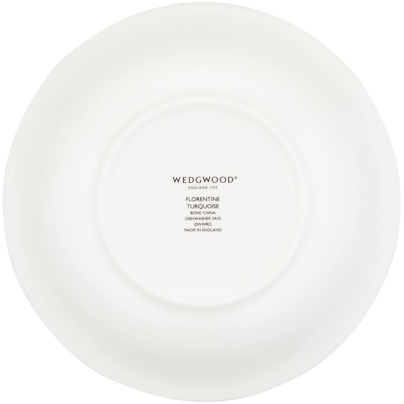 Wedgwood 50102602031 Florentine Turquoise Salad Saucer, 6.1 inches (15.5 cm),