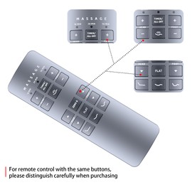 ZWP RF258C 77391 Replacement Remote Control Compatible for Serta Motion Perfect II and III Adjustable Bed