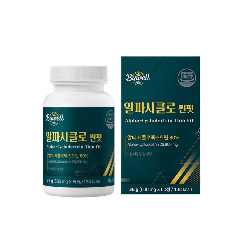 Bywell Alphacyclo Thin Fit 600mg 60 tablets (2 units) (2