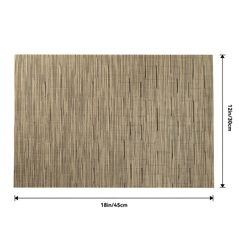 Leetaltree Light Brown Placemats Set of 4 - Heat Resistant