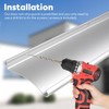 4" Extra-Wide Door Rain Drip Guard, 40" L Heavy Duty