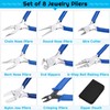 Shynek Jewelry Making Pliers Tools, 8pcs Micro Jewelry Pliers Set