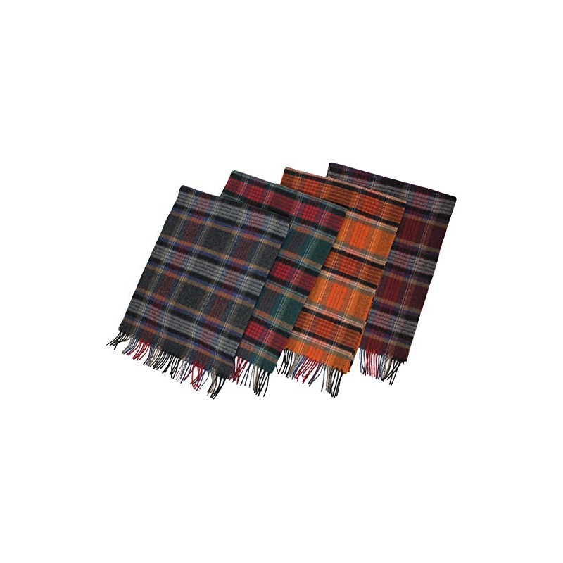 Men's Wool Scarf Winter Scarf Warm Checked Fashionable Multicoloured Wool