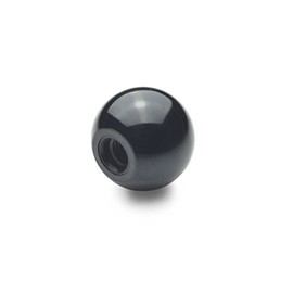 Ganter Normelemente Ball Knobs - DIN 319-KU-40-M8-C | Thread M8 | Plastic Duroplast | Pack of 10