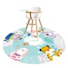 Highchair Splash Mat, 43.3" Waterproof Washable Anti Slip Spill Mat