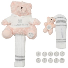 St Andrews Headcover Set (Teddy Bear, FW, UT) / Golf, 090_pink