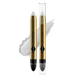 KIADZIE Eye Shadow Pencil, Eye Shadow Stick, Eye Shadow Pen, Double-Ended Design, Natural Color, Highlight, Tearbag Makeup, Waterproof, Moisturizing Eyes (01-Highlight White)