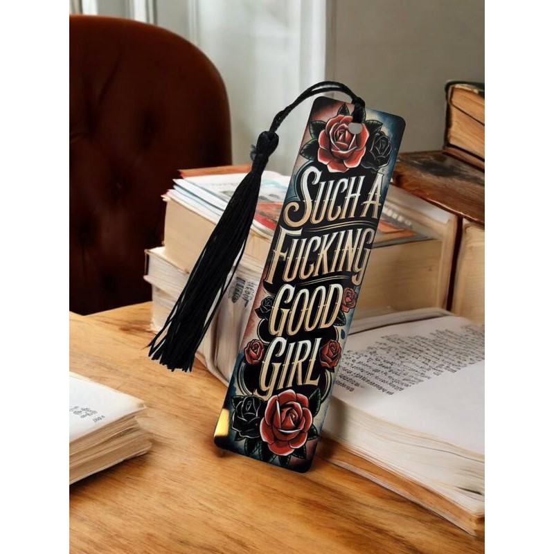 Dark Romance Metal Bookmark - Good Girl