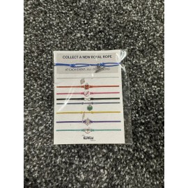 Royal Caribbean EFFY BLUE Rope Bracelet with Silver Cruise Ship Charm NEW nip