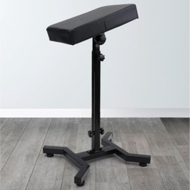 Tattoo Arm Rest, Tattoo Arm Rest Stand, Arm Rest Tattoo Supplies Accessories, Thicken Leather Pad 340° Rotation 27.6”-39” Adjustable Height Non-Slip Base Portable for Tattoo Studios