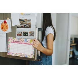 Friendly Fox Unicorn Magnetic Timetable Children's Timetable Wipe Clean 1st Class Boy Girl Kids Weekly Planner Magnetic