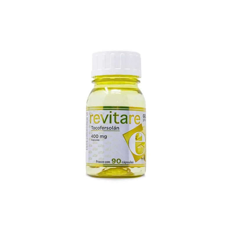 Revitare Vitamina E 400mg C/90 Caps (tocofersolán)gelpharma