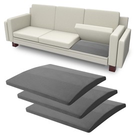 snow mini Sofa Couch Cushion Support for Sagging Seats, Trapezoidal 20" x 20" High Density Foam Replacement for Sofa Furniture Seats, Set of 3