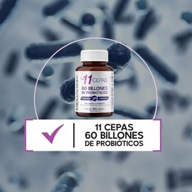 MegaBiotic Probióticos 60 Billones y 11 Cepas 100 cápsulas570mg pporción                                                                              