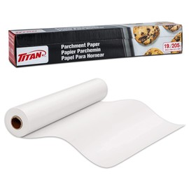 White Parchment Paper Roll for Baking - Non-Stick Parchment Paper For Baking, Grilling, Cooking, Steaming, and Air Fryer - Titan Baking sheets for oven