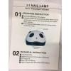 Panda Lámpara Uv Led Para Uñas Panda 8 Focos 36w.dama