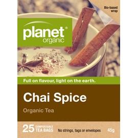 Planet Organic Chai Spice Herbal Tea 25 Tea Bags