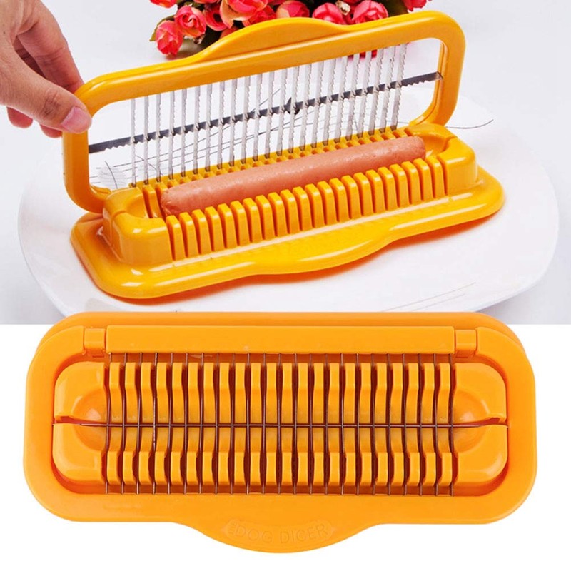 Multifunctional Hot Dog Sausage Cutter, Ham Slicer Kitchen Slicing Tool