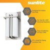 Sunlite 46091 Decorative Square Wall Sconce Light Fixture, A19 Bulb,