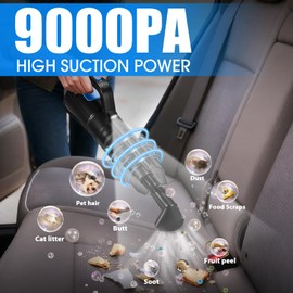 vioview 25PCS Car Cleaning Kit, Car Detailing Kit Interior with High Power Handheld Vacuum Cleaner, Windshield Cleaner, Cleaning Gel, Professional Auto Accessories for Men, Women