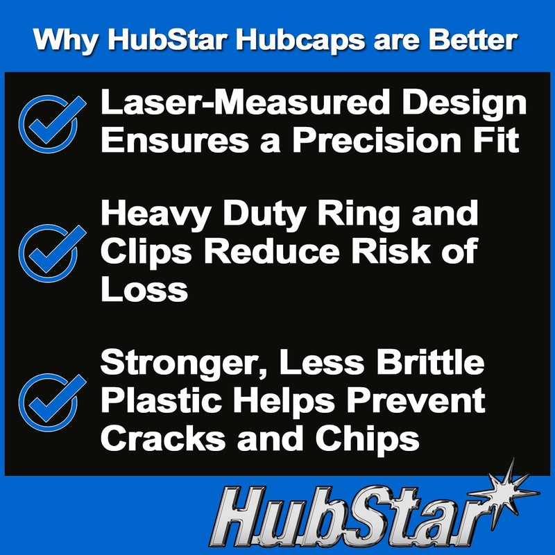 HubStar Hubcap Replacement for Toyota Rav4 2016, 2017, 2018, 17-inch