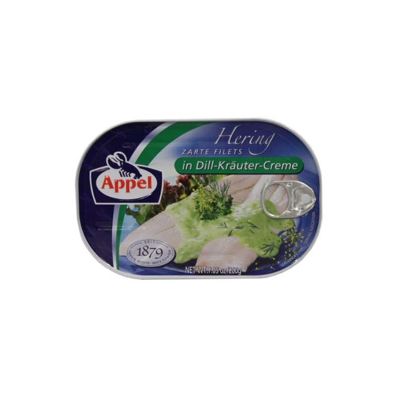 Appel Herring Fillets in Dill-Kraeuter ( Dill Herbs ) Creme