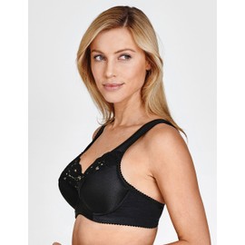Miss Mary of Sweden Amsterdam Women's Underwired Bra with No-Slip Straps Black