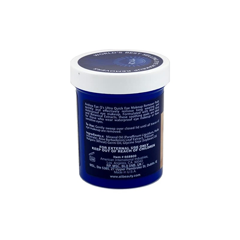 Andrea Eye Q'S 65 Count Dry Skin Ultra Quick Blue