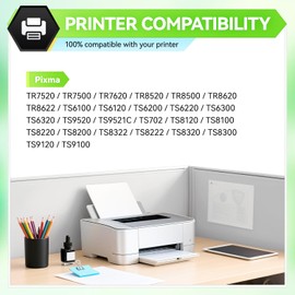280 281 PGI-280XXL CLI-281XXL Compatible Ink Cartridges Compo Pack Replacement for Canon PIXMA TR7520 TR8520 TS6120 TS6220 TS8120 TS8220 TS9120 TS9520 TS6320 TS9521C (5 Pack)