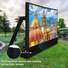 iuoni 11.5FT Upgraded Inflatable Projector Screen Outdoor- PVC airtight Material,Equipped