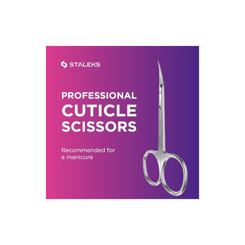 STALEKS Pro Expert SE-50/3 - Tijeras profesionales para cutículas (longitud