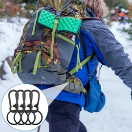 5 Piece Carabiner Set, Carabiner Key Ring, Removable Carabiner Hook, Metal Carabiner Small, Small Key Ring as Key Holder and for Crafts